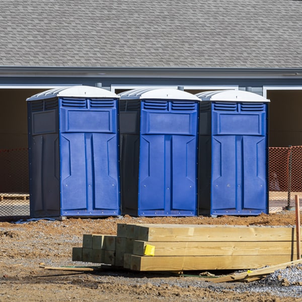is there a specific order in which to place multiple porta potties in St Rosa Minnesota